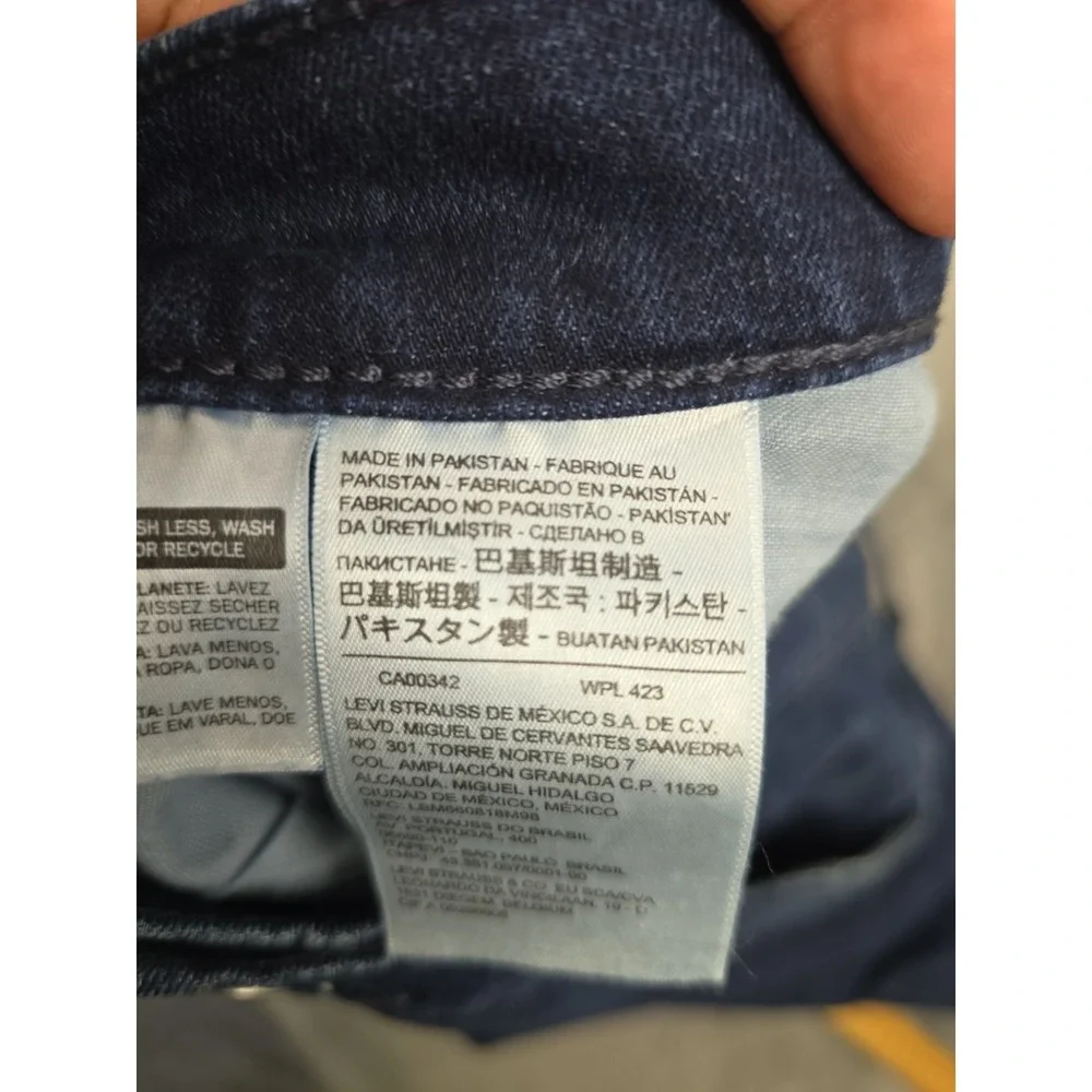 Levi 541 Denim Jeans Men's 40x32 Blue Dark Wash Stretch Athletic Taper NWT